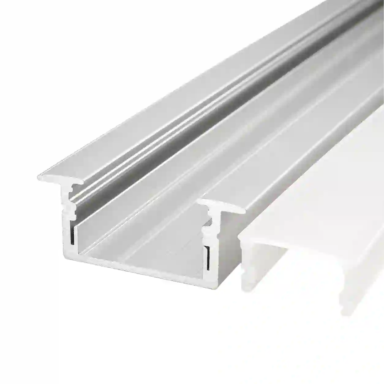 Technický průřez profilu V30 vnější šíře 30,3mm kanál 20,7mm drážka 23,5mm výška 9,75mm vestavný hliník